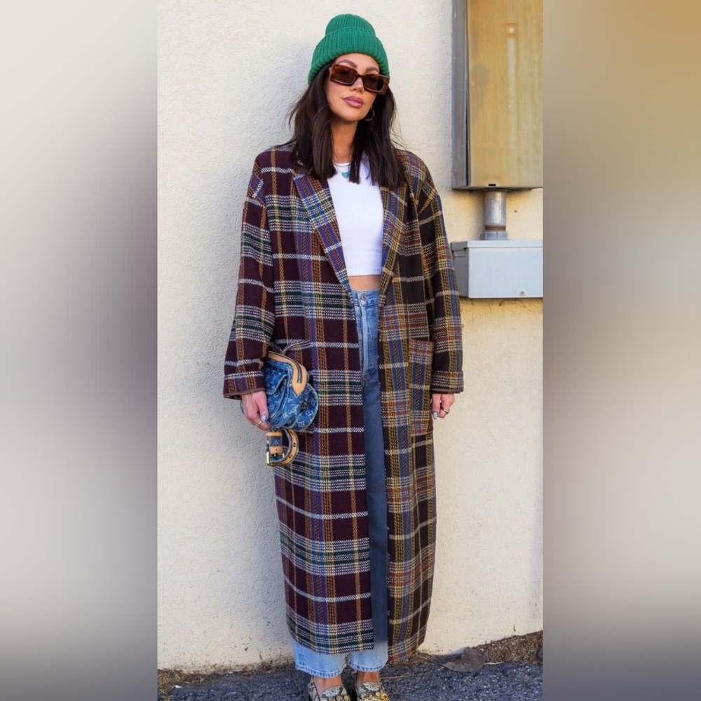 Dressed in Lala Libra Longline Half + Half Coat - This size sold out.